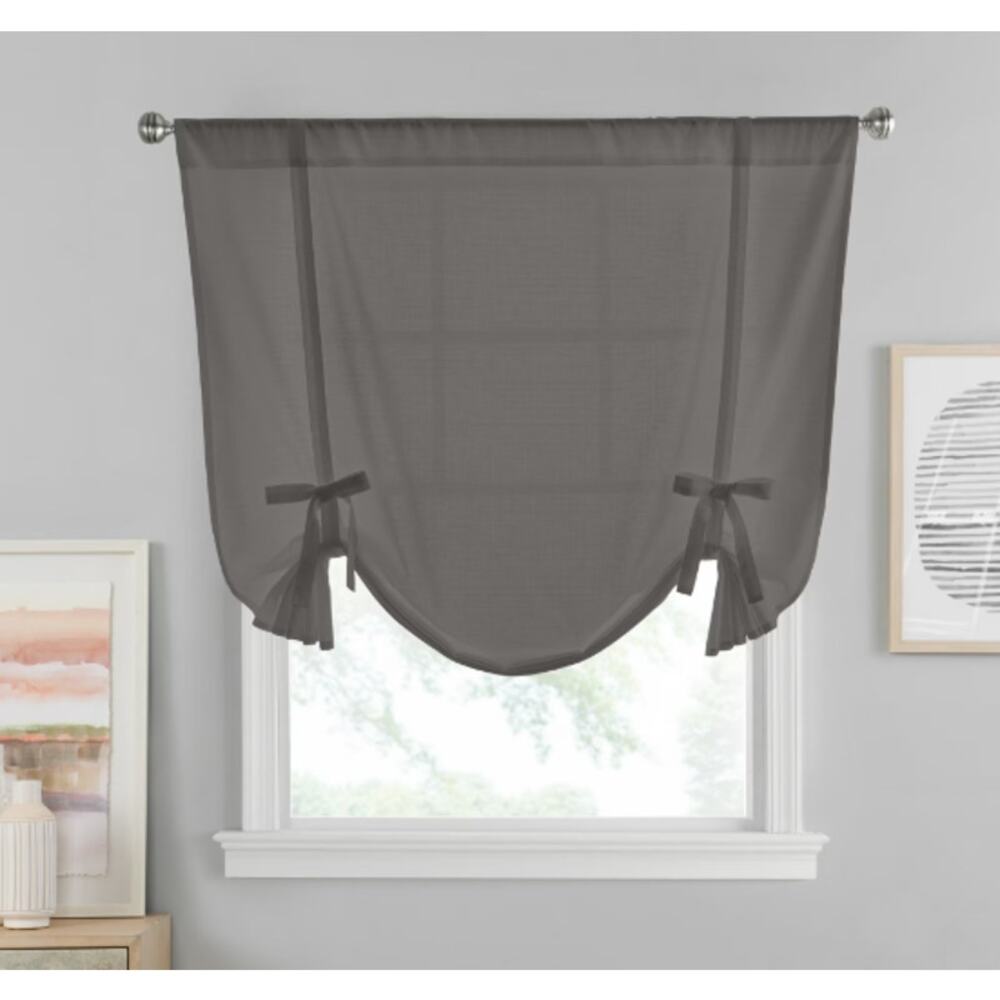 Vue Window Solutions Kingsbury 63 x 42 Tie Up Shade in Grey NWT